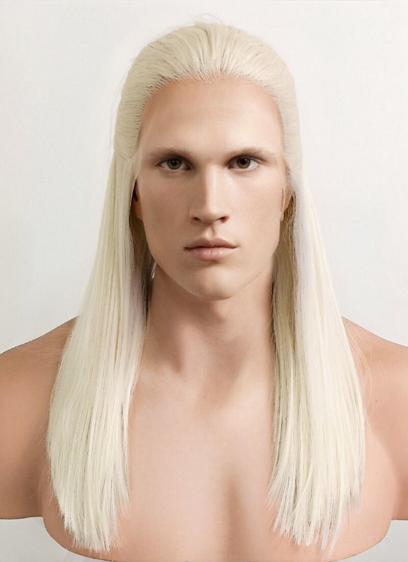 Long blonde store male wig