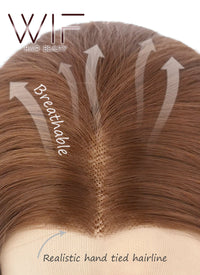 Brunette Wavy Lace Front Synthetic Wig LF407 - Wig Is Fashion Australia