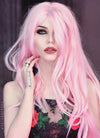 Pastel Pink Wavy Lace Front Synthetic Wig LF084 - Wig Is Fashion Australia