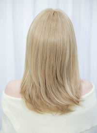 Mixed Blonde Straight Mono Top Lace Wig MN006