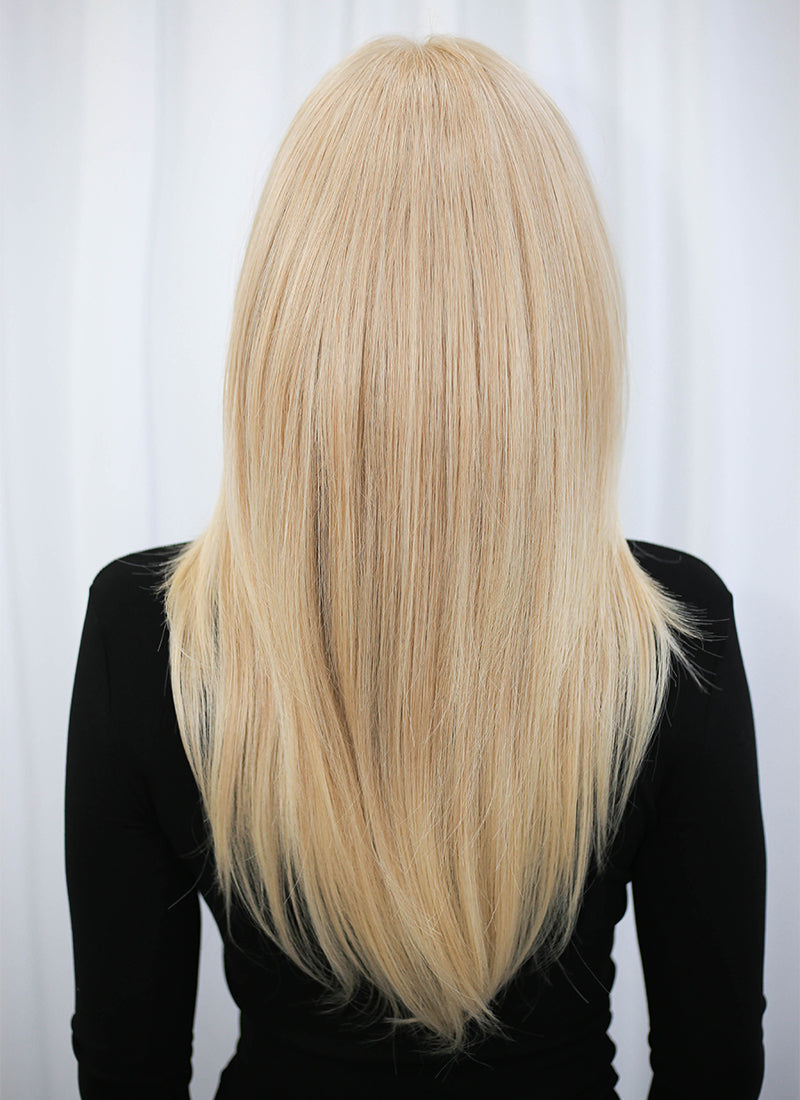 Blonde Straight Mono Top Lace Wig MN010