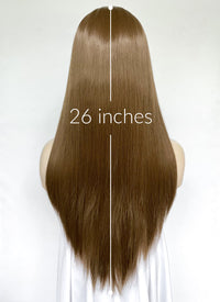 Brown Straight Full Lace Kanekalon Synthetic Wig FUL012