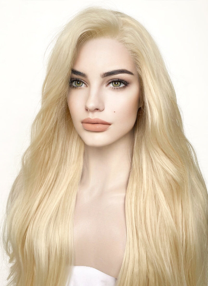 Blonde Straight Lace Front Synthetic Wig LF1314