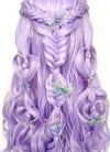 Pastel Purple Braided Lace Front Synthetic Wig LF2161