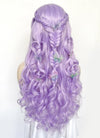 Pastel Purple Braided Lace Front Synthetic Wig LF2161