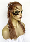 Baldur's Gate 3 Laezel Chestnut Brown Braided Lace Front Synthetic Wig LF2167