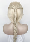 House of the Dragon Queen Rhaenyra Targaryen Platinum Blonde Braided Lace Front Synthetic Wig LF2169