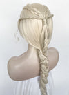 House of the Dragon Queen Rhaenyra Targaryen Platinum Blonde Braided Lace Front Synthetic Wig LF2169