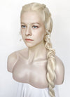 House of the Dragon Queen Rhaenyra Targaryen Platinum Blonde Braided Lace Front Synthetic Wig LF2169