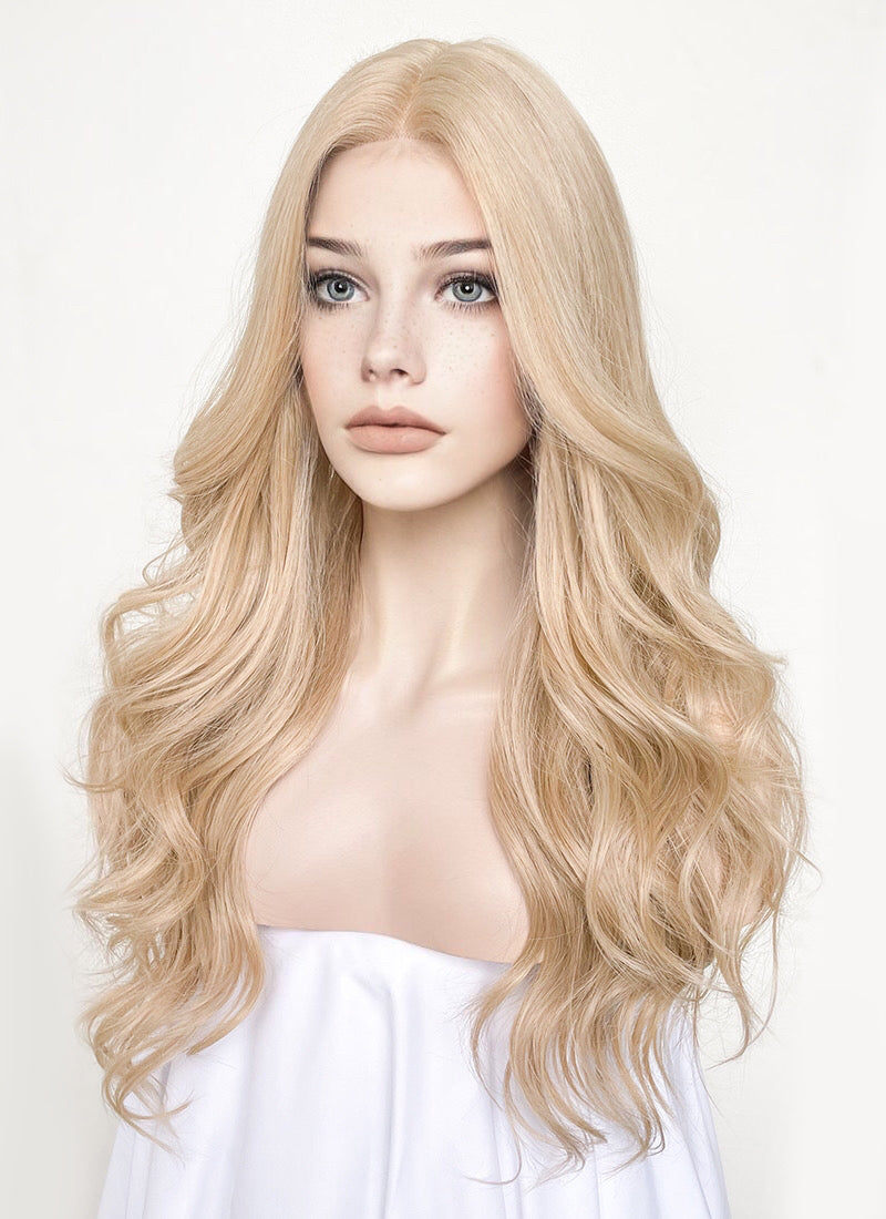 Blonde Wavy Lace Front Synthetic Wig LF3241