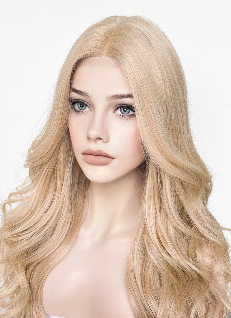 Blonde Wavy Lace Front Synthetic Wig LF3241