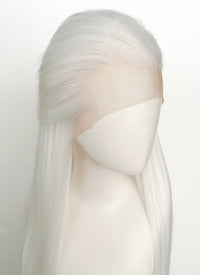 White Straight Lace Front Synthetic Men's Wig LF3270B (Customisable)