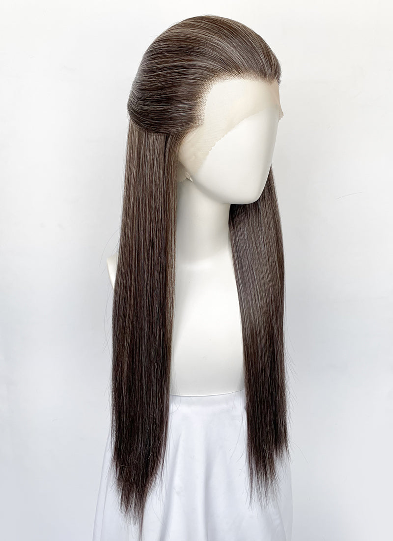 Mixed Brown Straight Lace Front Synthetic Men's Wig LF3270H (Customisable)