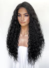 Moana Natural Black Curly Lace Front Synthetic Hair Wig LF3358