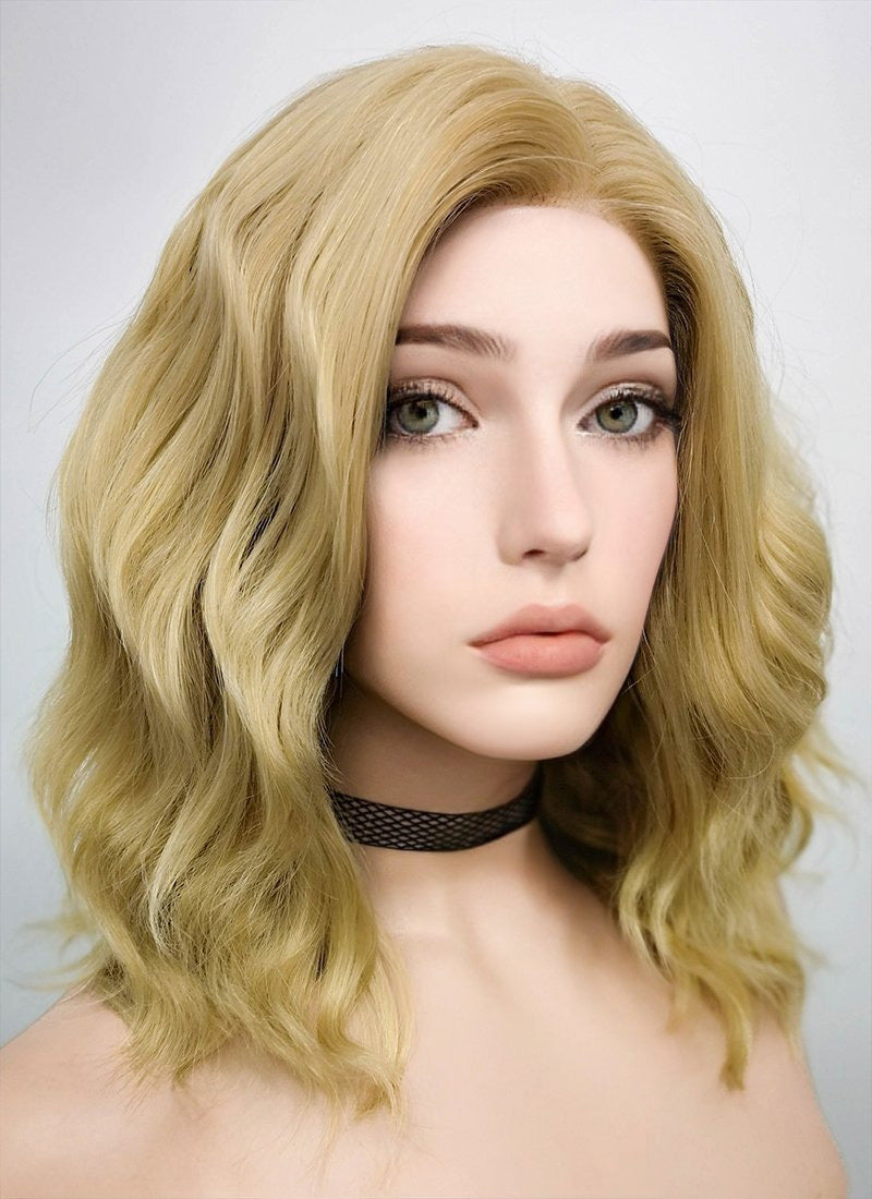 Blonde Wavy Lace Front Synthetic Wig LF418