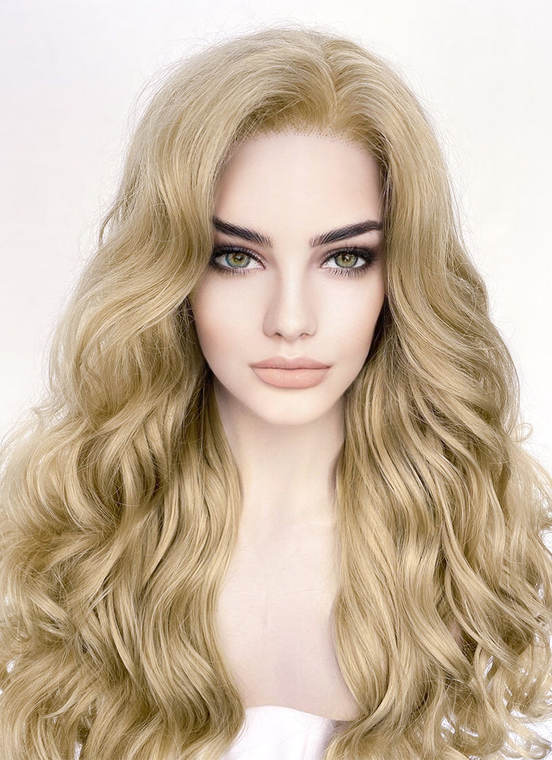 Blonde Wavy Lace Front Synthetic Wig LF5158