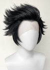 Hazbin Hotel Husk Black Straight Lace Front Synthetic Men's Wig LF6068