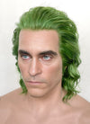 Joker 2 Arthur Fleck Green Wavy Lace Front Synthetic Men's Wig LF6070