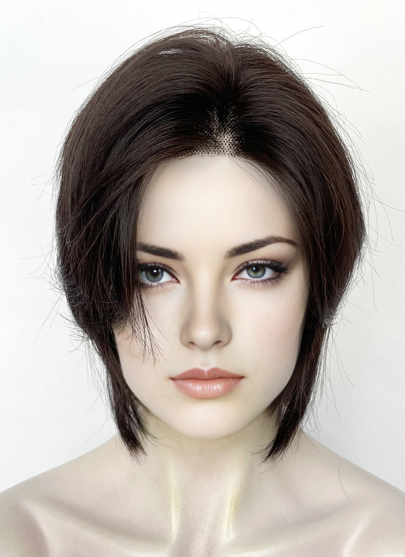 Brunette Straight Lace Front Synthetic Hair Wig LF8001