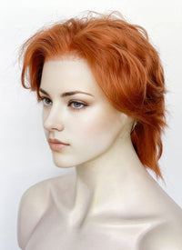 Ginger Wavy Lace Front Synthetic Men's Wig LF8002 (Customisable)