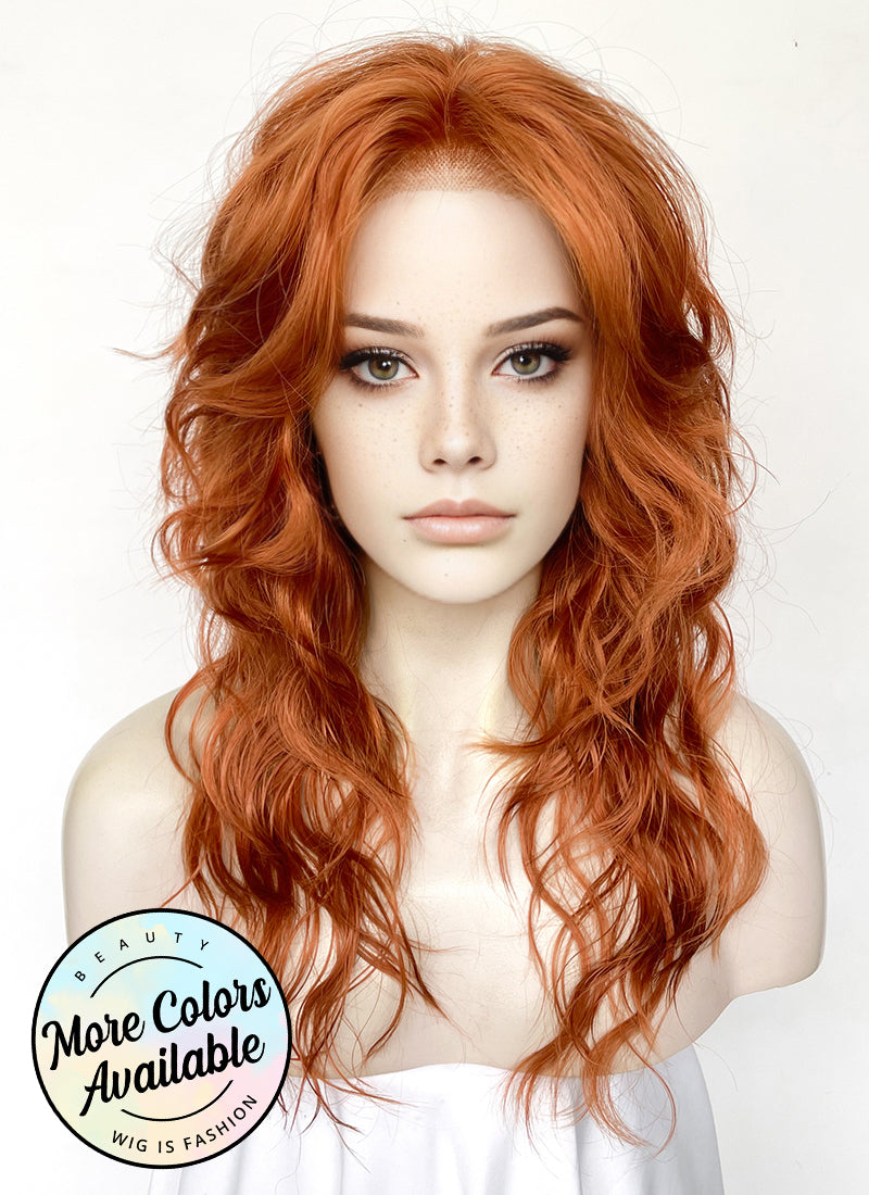 Ginger Wavy Lace Front Synthetic Hair Wig LF8003 (Customisable)