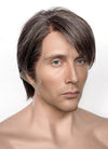 Hannibal Dr. Hannibal Lecter Straight Mixed Brown Lace Front Synthetic Men's Wig LF8006