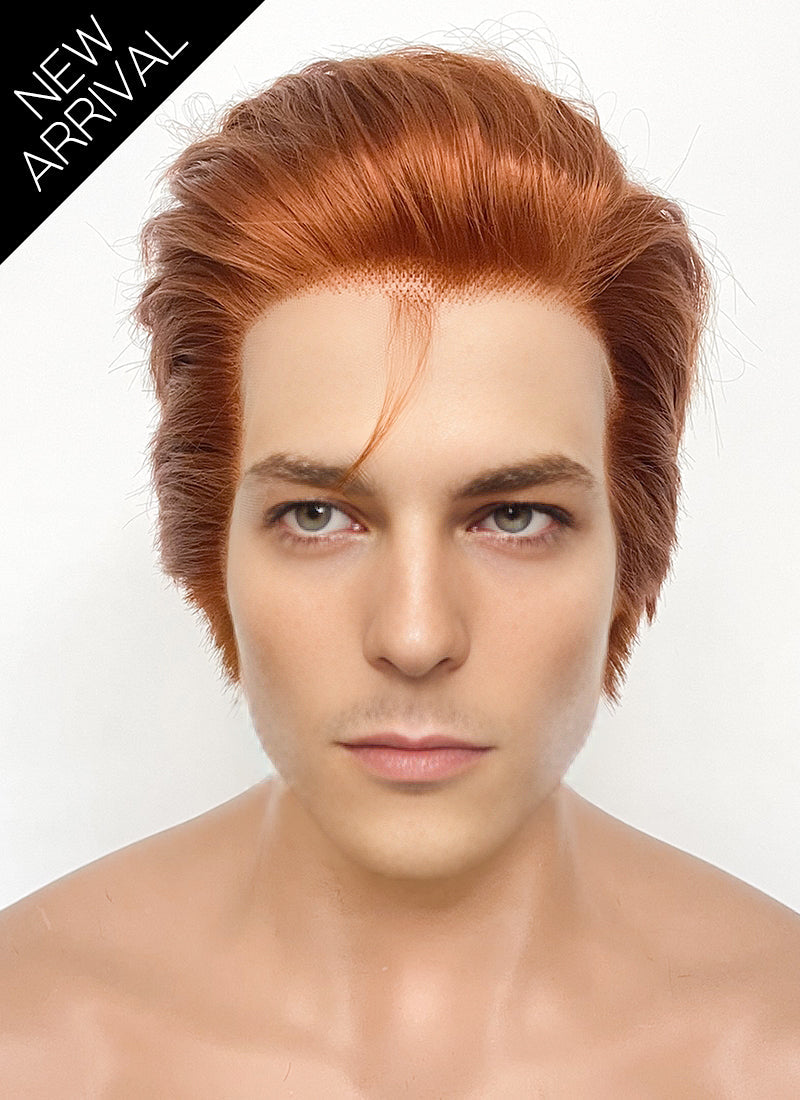 Ginger Straight Lace Front Synthetic Men's Wig LF8015