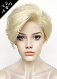 Light Blonde Wavy Lace Front Synthetic Hair Wig LF8018