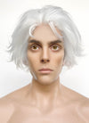 League of Legends LOL Arcane Viktor White Wavy Lace Front Synthetic Men's Wig LF8024