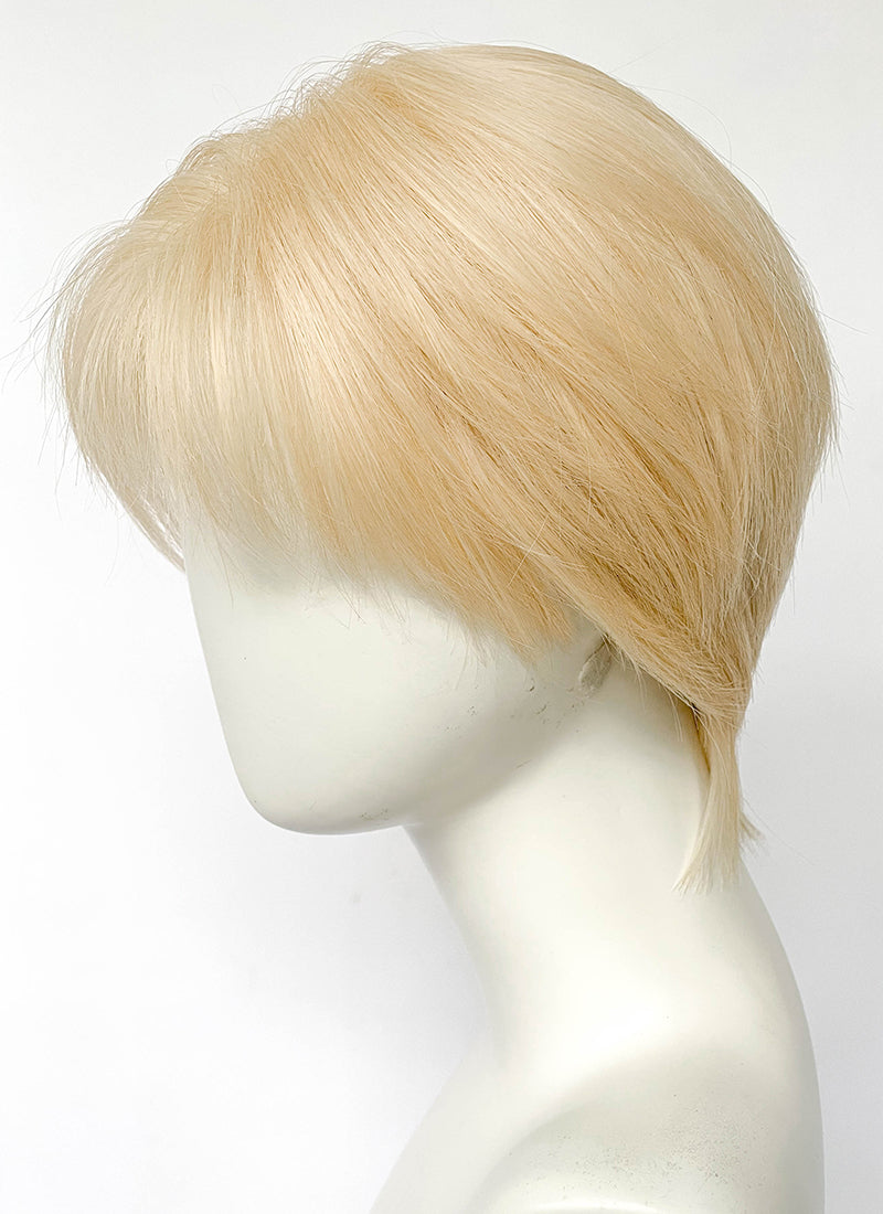 Blonde Straight Lace Front Synthetic Hair Men's Wig LF8026