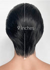 Black And White Straight Lace Front Synthetic Men's Wig LF8030