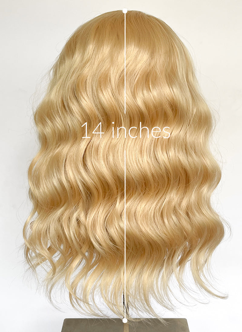 Blonde Wavy Lace Front Synthetic Wig LFK5559