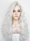 White Wavy Lace Front Synthetic Hair Wig LFK5564