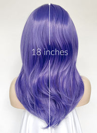Purple Straight Lace Front Synthetic Wig LN6036