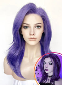 Purple Straight Lace Front Synthetic Wig LN6036