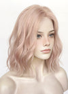 Pale Pink Wavy Synthetic Hair Wig NL1000