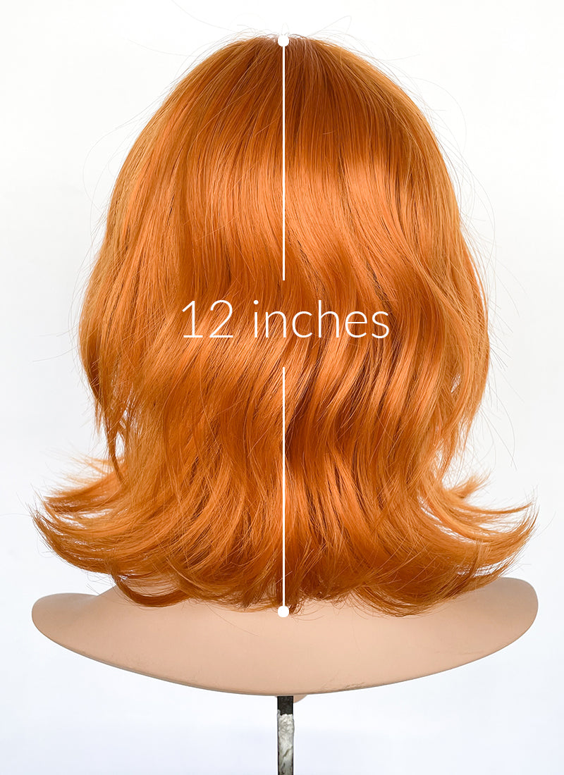 One Piece Nami Orange Wavy Flip Synthetic Hair Wig NS515