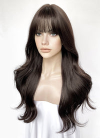 Brunette Wavy Synthetic Hair Wig NS536