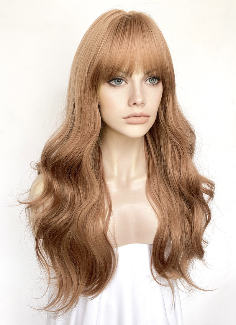 Brown Wavy Synthetic Hair Wig NS537