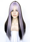 Purple Mixed Black Straight Synthetic Hair Wig NS538