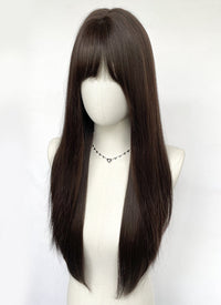 Brunette Straight Synthetic Hair Wig NS540