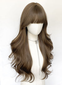 Brunette Wavy Synthetic Hair Wig NS542