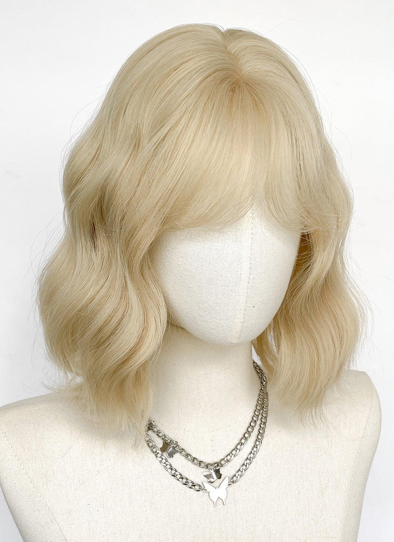 Blonde Wavy Bob Synthetic Hair Wig NS552