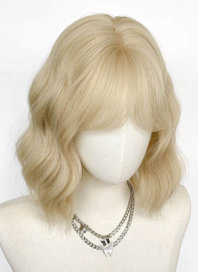 Blonde Wavy Bob Synthetic Hair Wig NS552