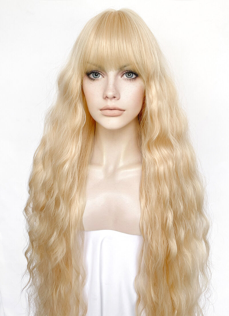 Blonde Wavy Synthetic Hair Wig NS553