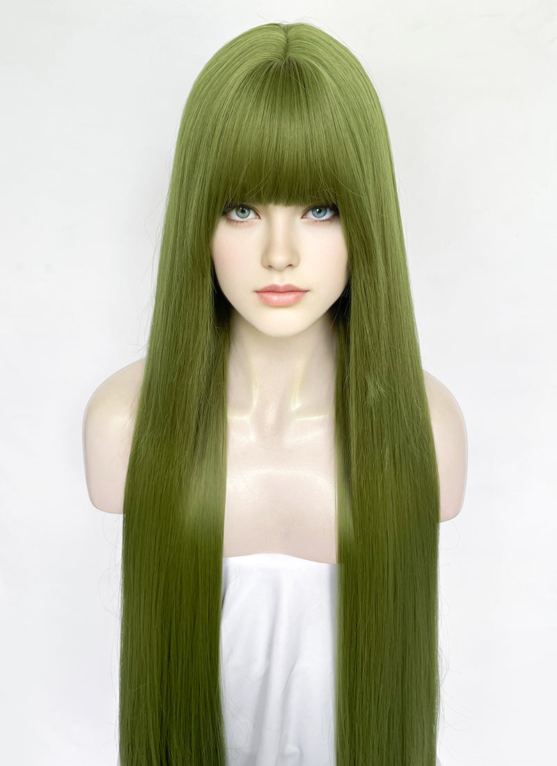 Green Straight Synthetic Hair Wig NS559