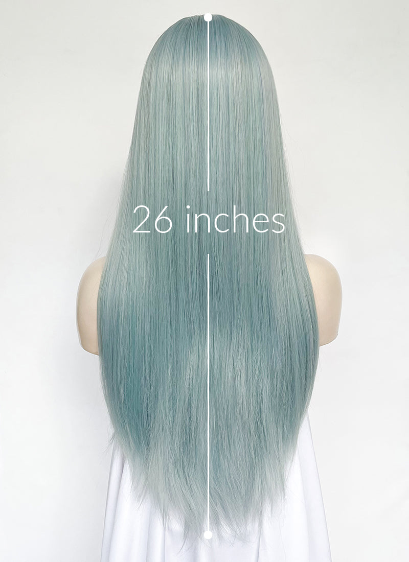 Pastel Blue Straight Synthetic Hair Wig NS565