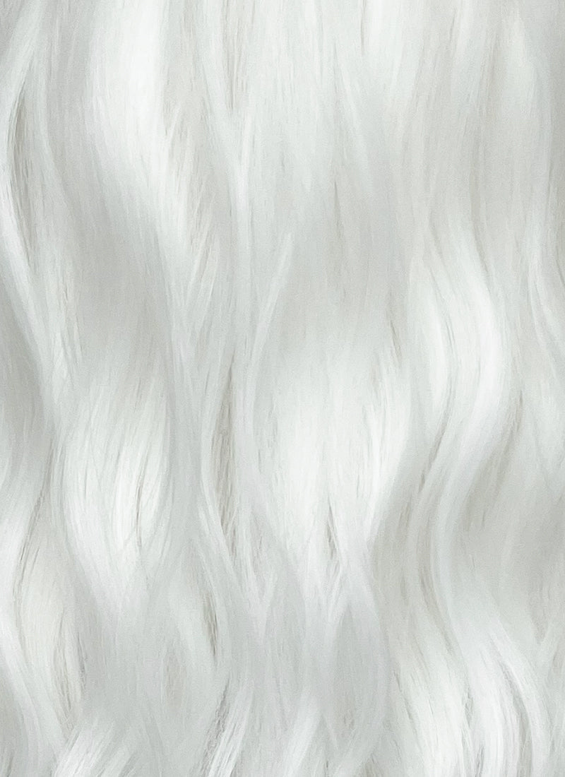 White Wavy Synthetic Hair Wig NS566