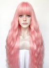 Pink Blonde Ombre Wavy Synthetic Hair Wig NS577