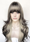 Blonde Mixed Black Wavy Synthetic Hair Wig NS587